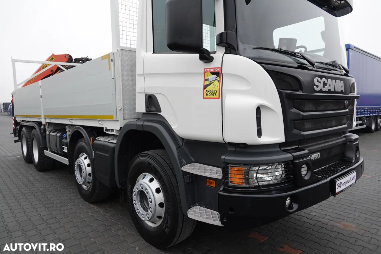 Scania P 450 / 8x4 / HDS PALFINGER PK 23002 / CUTIE - 7 metri / EURO 6 / RADIO CONTROL - 10