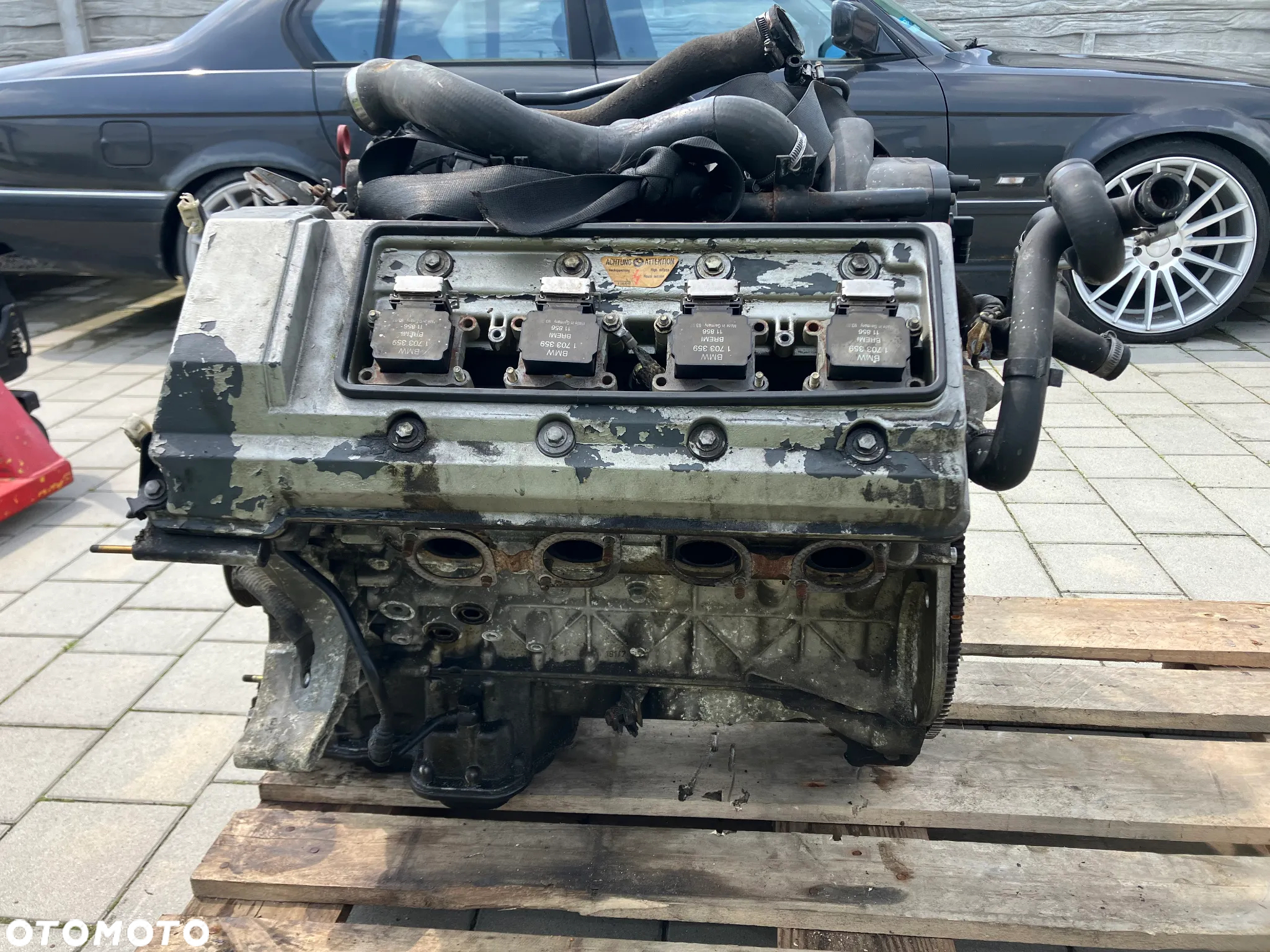 SILNIK BMW E32 E34 E38 M60B30 3.0 V8 SŁUPEK GOŁY M60 - 8