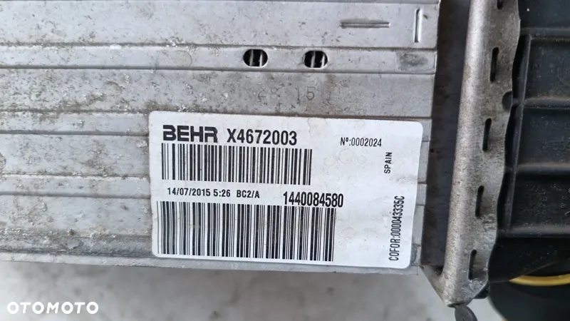 CITROEN JUMPY II 15r 1.6 HDI INTERCOOLER CHŁODNICA POWIETRZA 1440084580 - 3