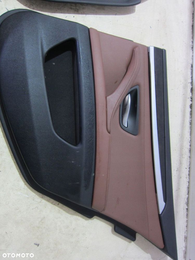 BMW F10 BOCZEK TAPICERKA DRZWI BRĄZ LCEZ DAKOTA - 2