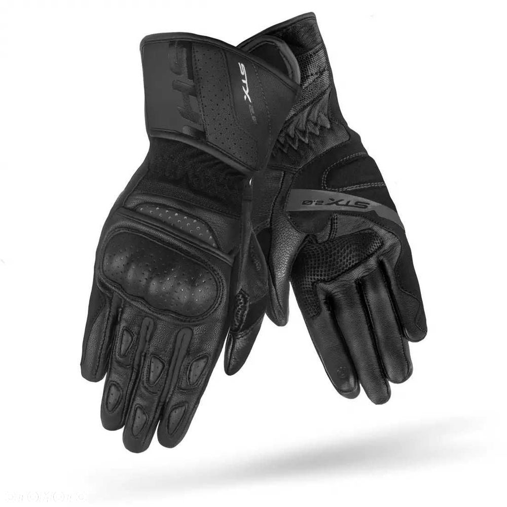 Skórzane rękawice motocyklowe męskie   MEN STX 2.0 RED/WHT/BLK - 5