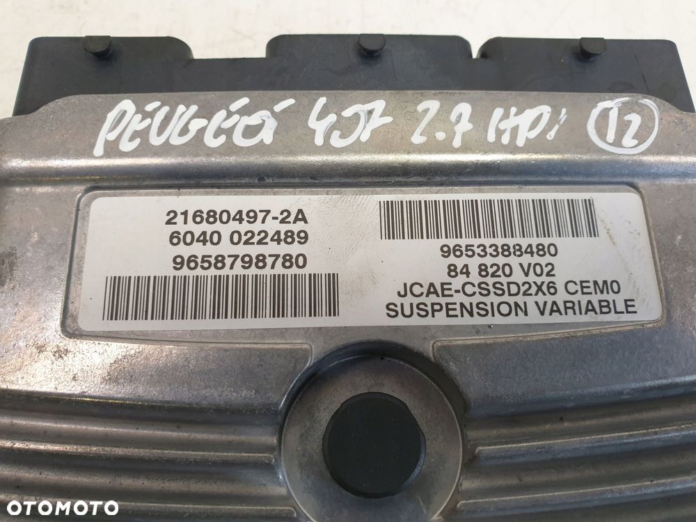 PEUGEOT 407 KOMPUTER ZAWIESZENIA moduł sterownik - 8