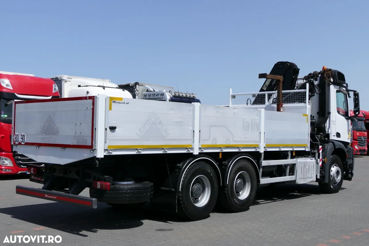 Mercedes-Benz AROCS 2633 / 6X4 / 6.55 M BOX + HDS HIAB 144 / RADIOCOMANDĂ / ROTATOR / FURCI - 15