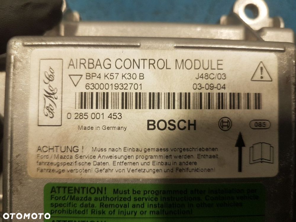 MAZDA 3 STEROWNIK AIRBAG 0285001453 - 2