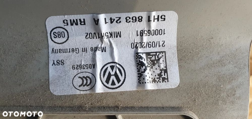 Tunel środkowy osłona tunelu VW Golf VIII 8 5H1868241A - 9