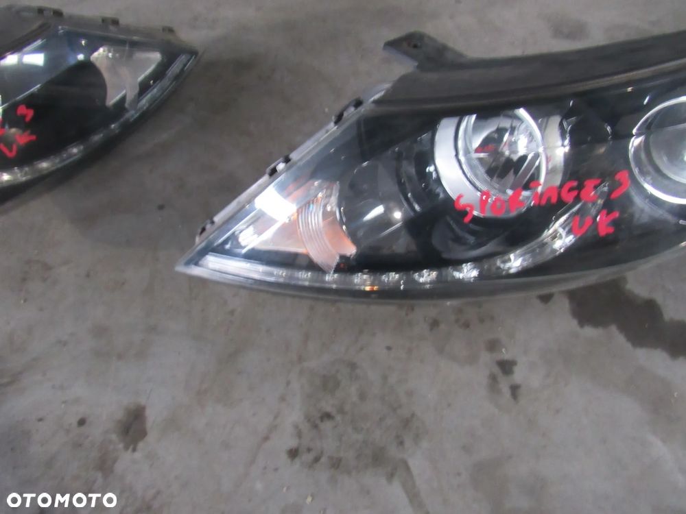 kia sportage III przednia lewa lampa uk - 3