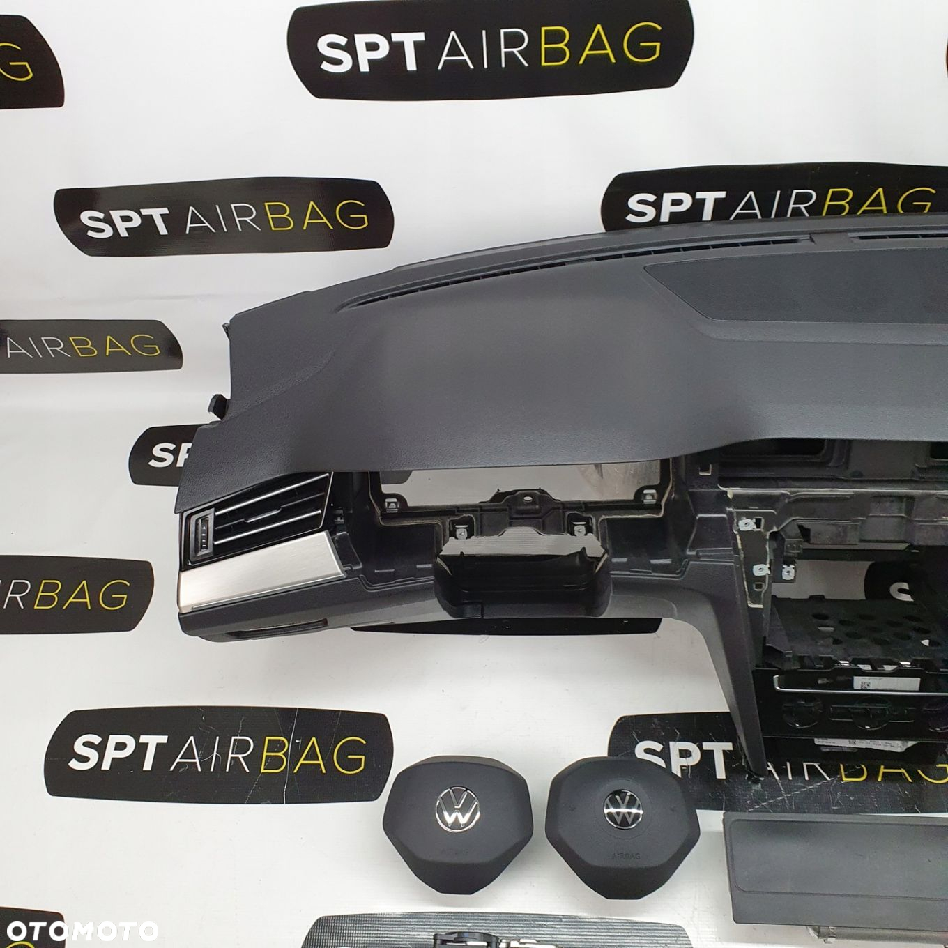 VW PASSAT B8 LIFT DESKA ROZDZIELCZA KONSOLA KOKPIT PULPIT PODUSZKI AIRBAG AIR BAG PASY KIT SET - 2