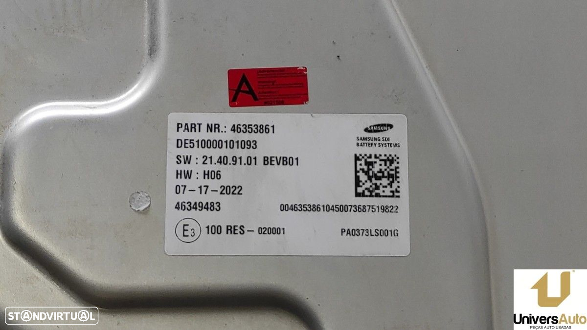 BATERIA PARA VEÍCULOS ELÉTRICOS FIAT 500 E NEW 500 ICON HB - 9