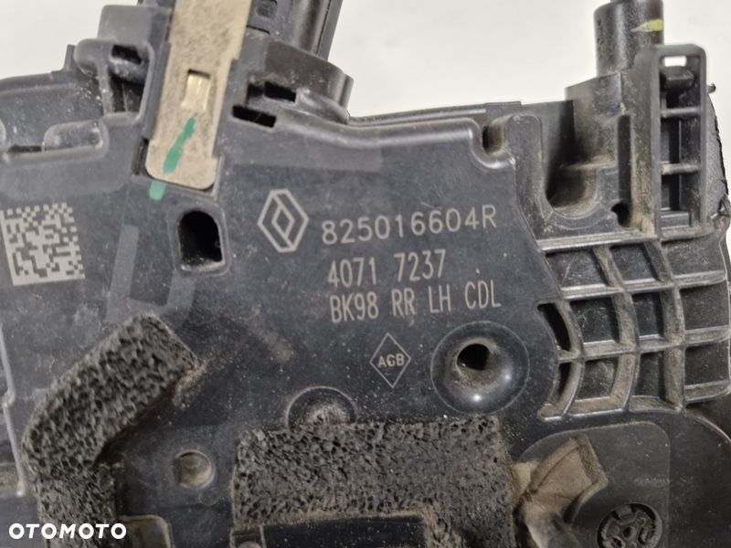 RENAULT CLIO 4 IV ZAMEK DRZWI LEWY TYŁ TYLNY 4 PIN 825016604R - 8
