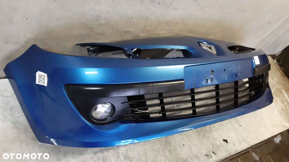 ^ ZDERZAK PRZÓD PRZEDNI DO RENAULT CLIO 3 III 195 TERNA NIEBIESKI HALOGENY - 4