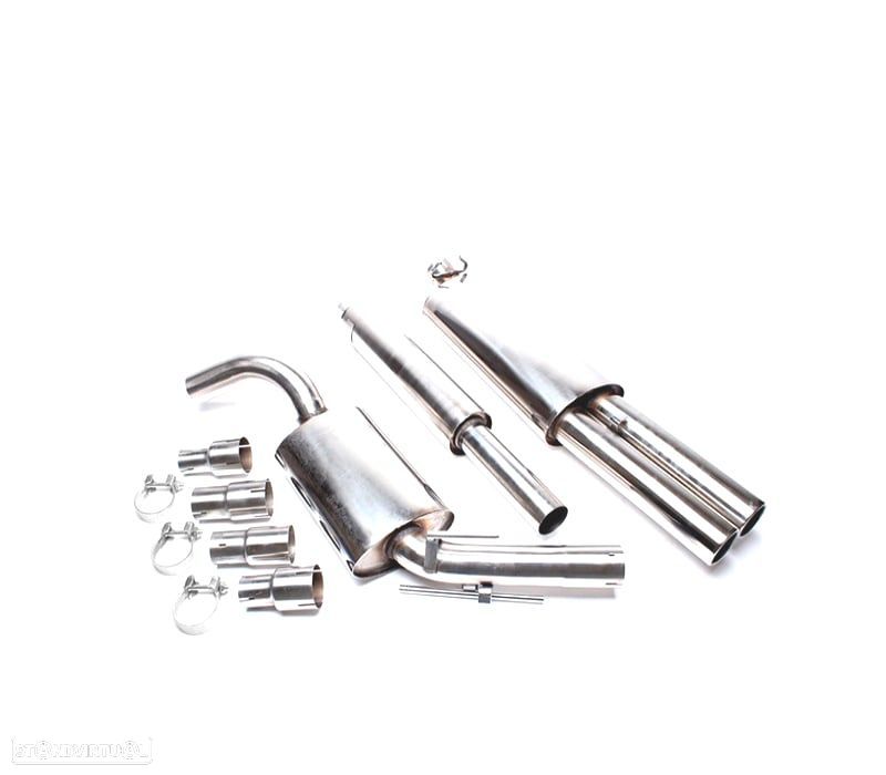 LINHA DE ESCAPE EM INOX PARA VOLKSWAGEN VW GOLF MK2 II 83-91 - 1