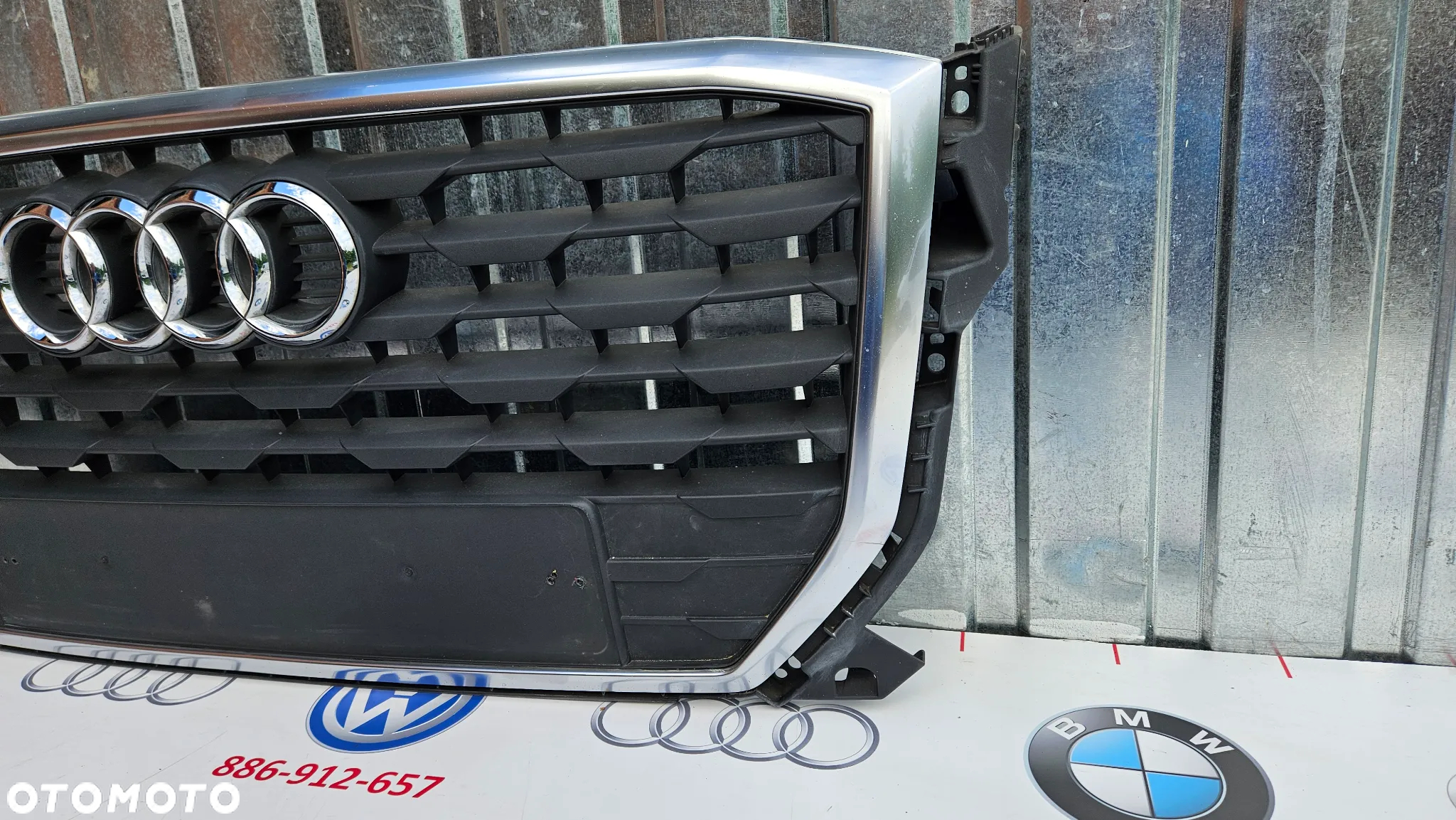AUDI Q2 81A 2016-2019 Atrapa zderzaka przedniego Grill Kratka środkowa Atrapa chłodnicy 81A853651  ŁADNY - 8