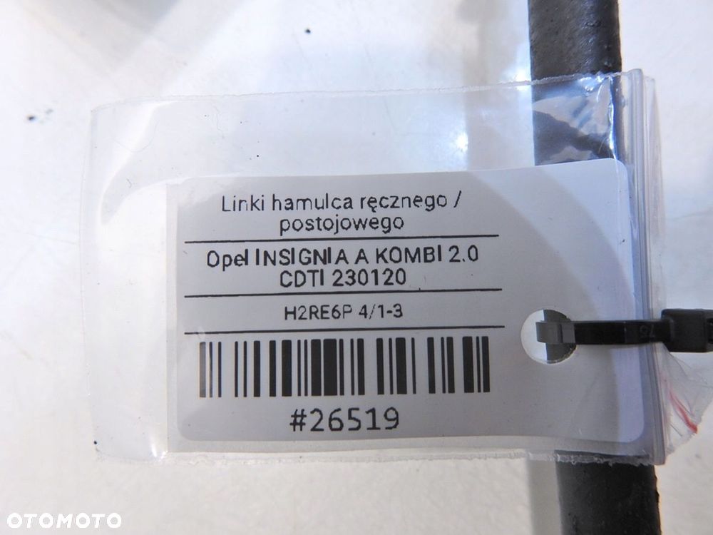 LINKI HAMULCA RĘCZNEGO OPEL INSIGNIA A 13250177 - 4