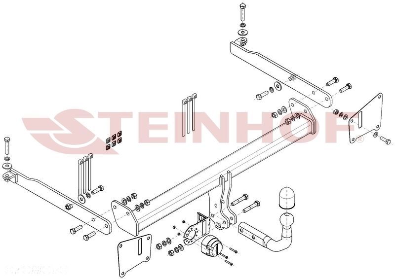 Hak Holowniczy + MODUŁ 7 PIN do Audi A6 C8 Sedan / Kombi - 2