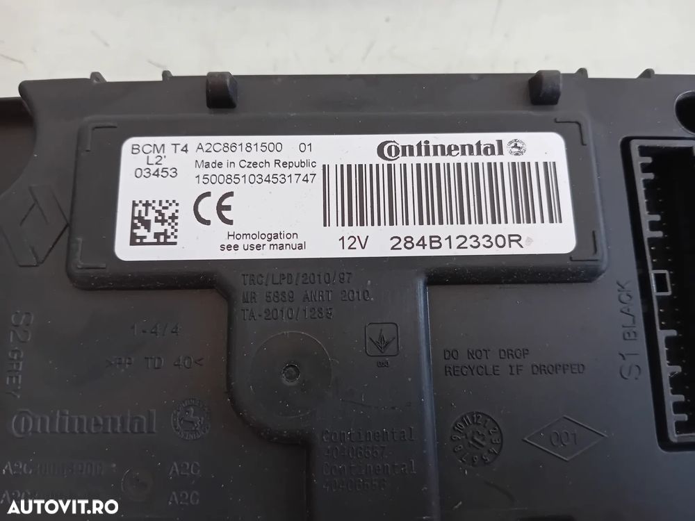 Calculator Modul Confort BCM Dacia Duster Cod 284B12330R Motor K9K838 4x4 - 6