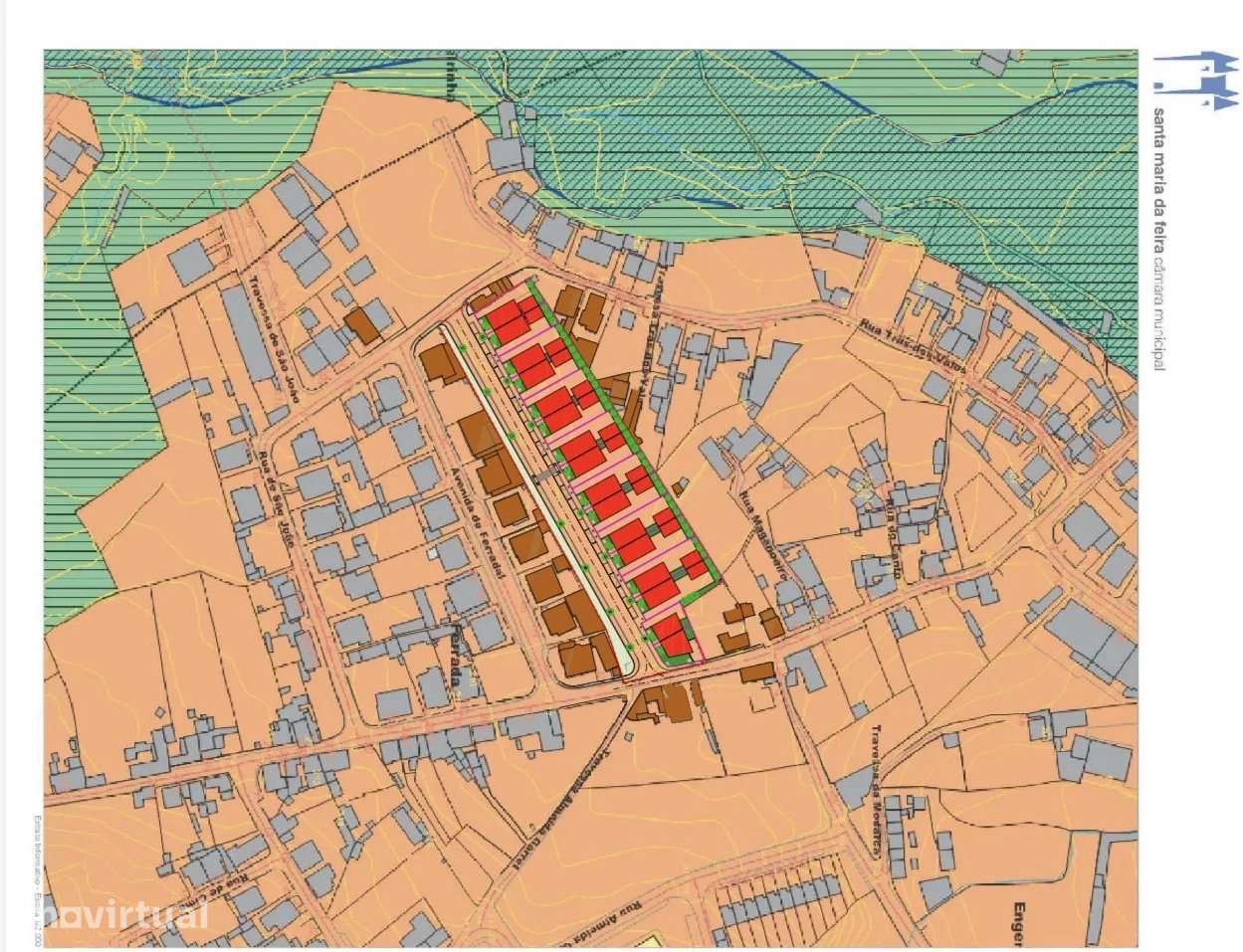 Terreno Urbano de 9612 m² em Fiães para Construção - Grande imagem: 3/7