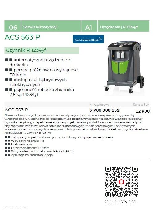 Acs 563 EV stacja klimatyzacji 1234yf Kup i Odbierz myjkę - 3