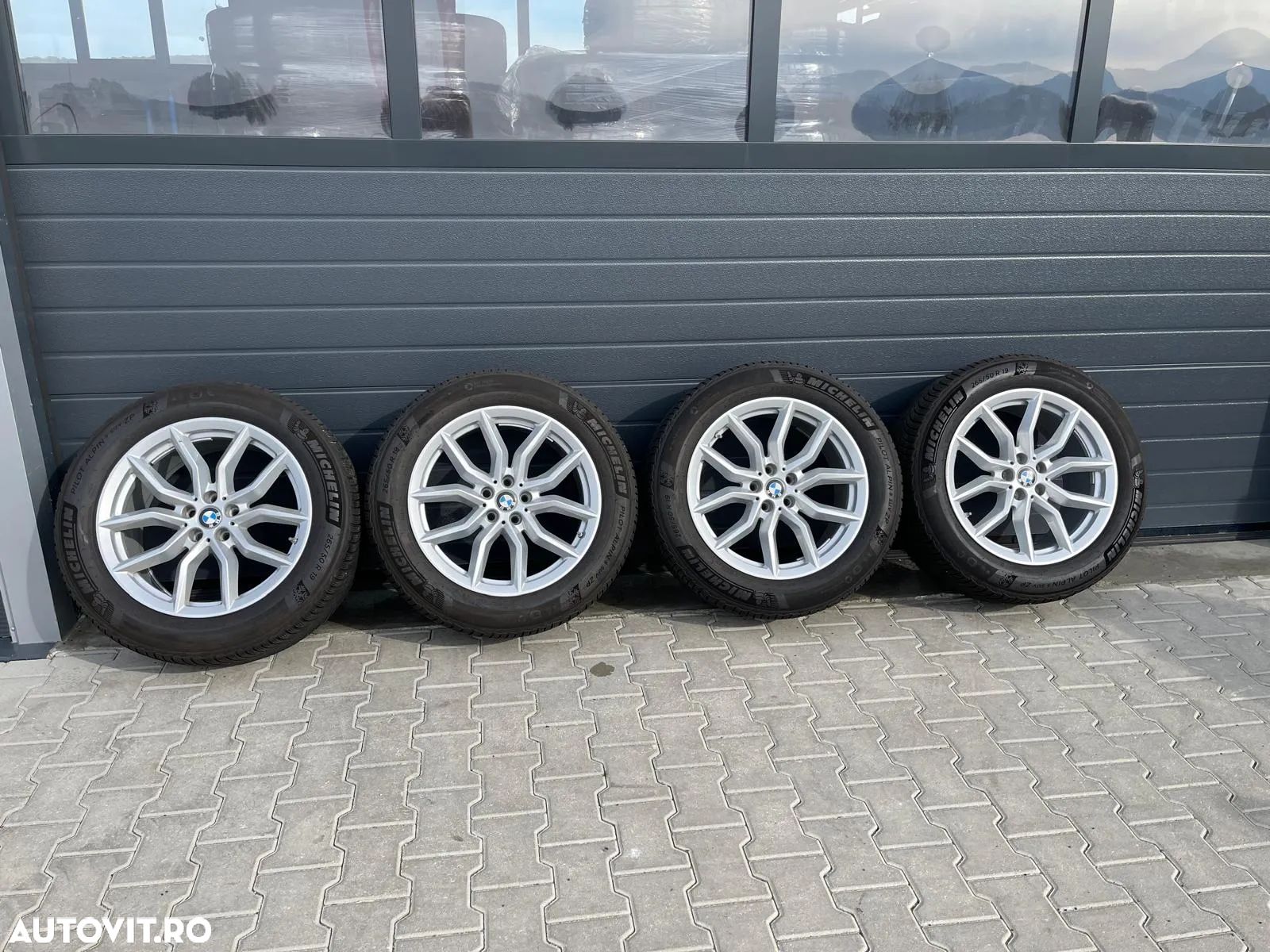 Jante X5 new originale 19 inch cu anvelope iarna - 1