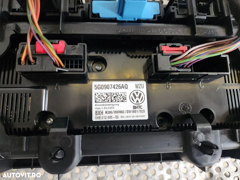 Panou Modul Comenzi Clima Climatronic Vw T-Roc Golf 7 VII Cod 5GAQ Dezmembrez Vw T-Roc - Dezmembrar - 7