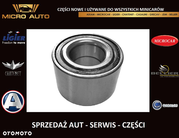 Łożysko koła przód Aixam Microcar JDM Chatenet Grecav Ligier części