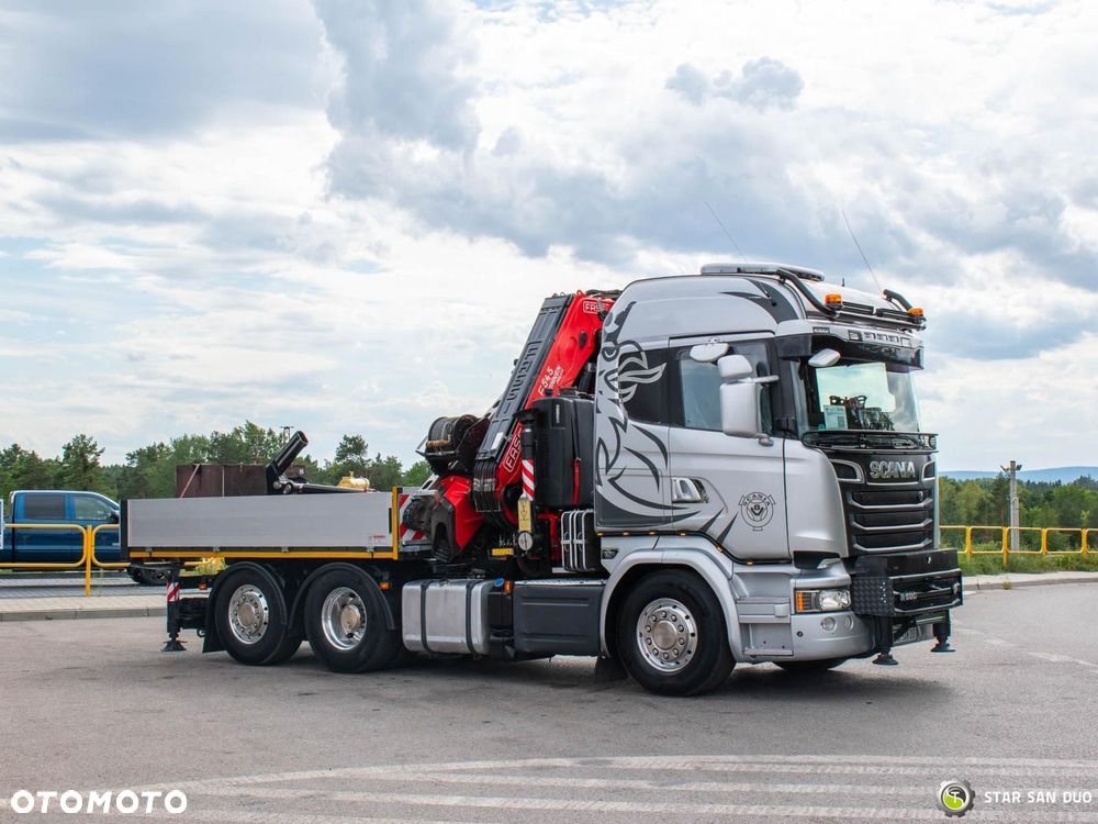 Scania R580 6x2 FASSI F545RA.2.27 XE  HDS Żuraw Fly Jib Wciągarka Siodło - 15