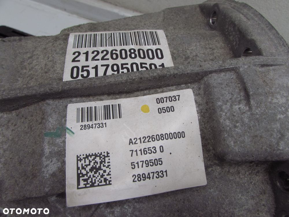 MERCEDES W212 W204 205 2.2 CDI 651 12-18 SKRZYNIA BIEGOW 6 MANUALNA A2122608000 13R 177t - 7