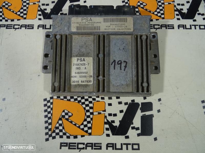 Centralina De Motor Peugeot 206 Hatchback (2A/C)  9646989180 / 9644625 - 1