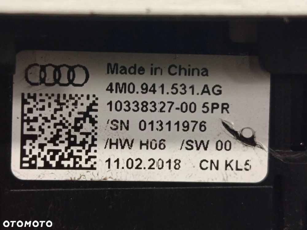 Włącznik Przełącznik świateł Audi A5 A4 B9 Q5 4M0941531AG - 10