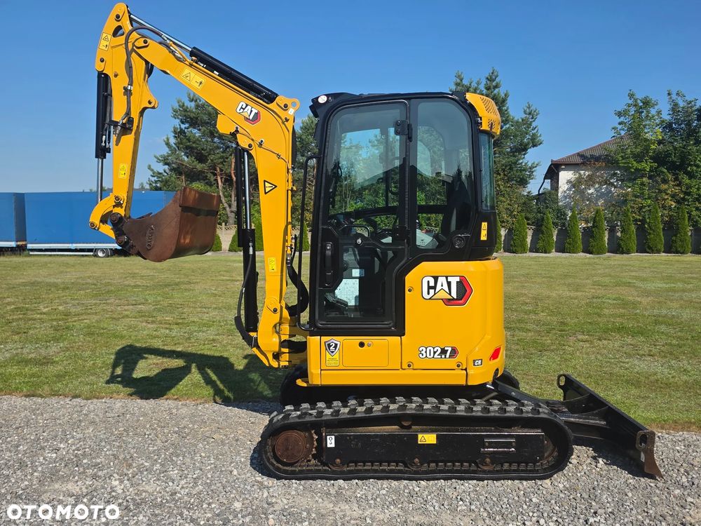 Caterpillar CAT 302.7 CR mini koparka szybkozłącze 3 łyżki piękna serwisowana 1 wł JCB sprowadzona w oryginale - 1