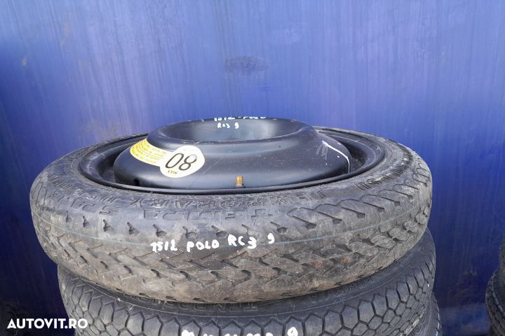 Roata de rezerva slim R14 T105 / 70 R14 / 1L0601025D / 31/2J14H2 ET 3 - 2