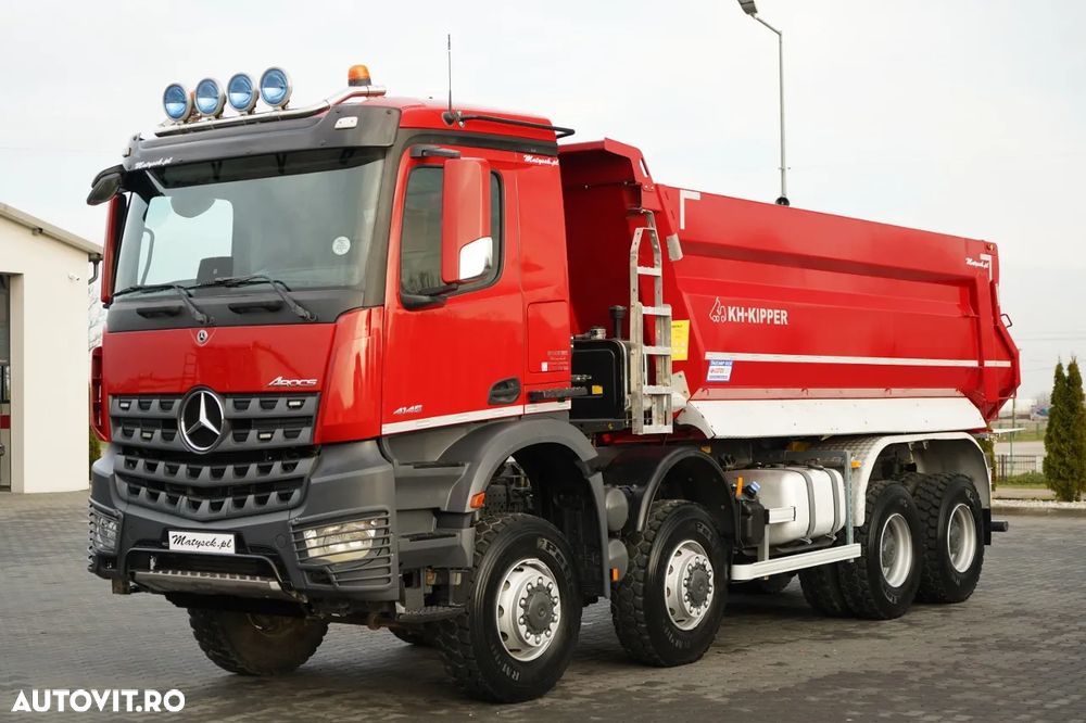 Mercedes-Benz AROCS 4145 / 8x8 / BASCULATOR SPATE / KH KIPPER / MANUAL / EURO 6 - 7