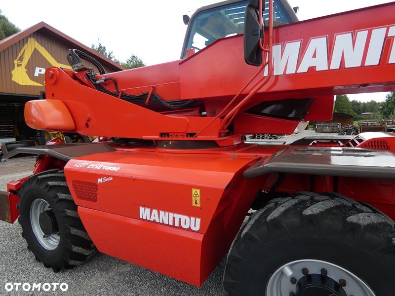 Manitou MRT2150 ROTO / Sprowadzona / Pilot , wciągarka, łyżka + widły / - 22
