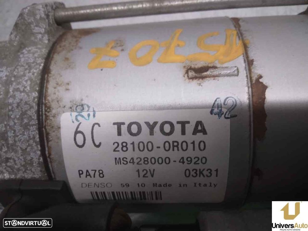 MOTOR ARRANQUE TOYOTA RAV 4 III 2008 -281000R010 - 4