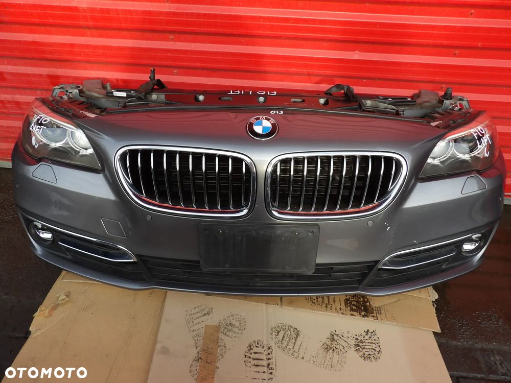 BMW - F10,F11 -  LIFT - LUXURY - KOMPLETNY PRZÓD - MASKA , BLOTNIKI , ZDERZAK , LAMPY , PAS PRZEDNI Z CHŁODNICAMI - STAN IDEALNY - 1
