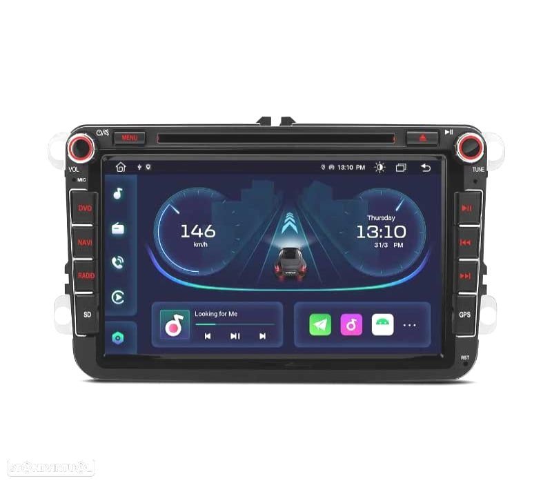 AUTO RADIO GPS ANDROID 12 PARA VOLKSWAGEN VW GOLF POLO PASSAT CADDY TOURAN USB GPS TACTIL HD - 1