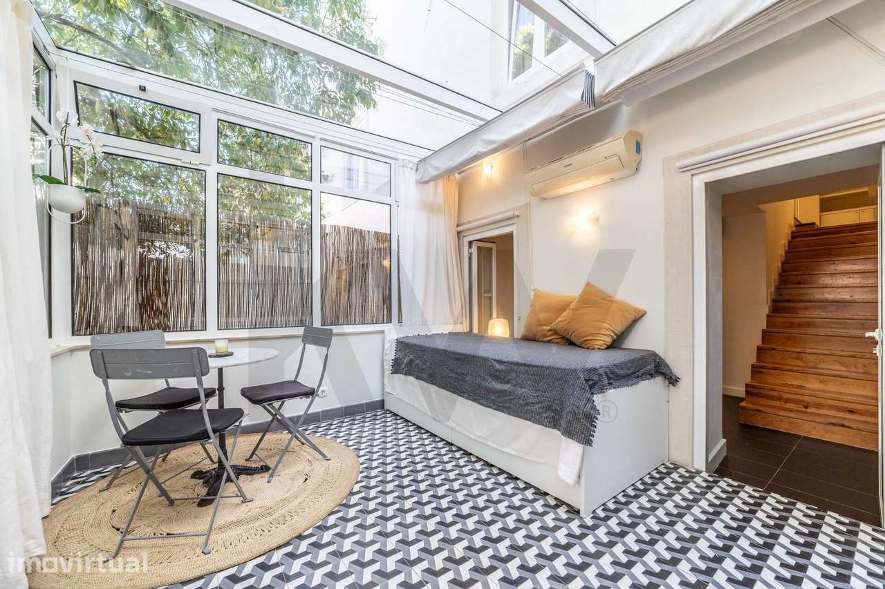 T1Duplex com Jaridm de Inverno e Logradouro em Alcântara - Grande imagem: 3/21