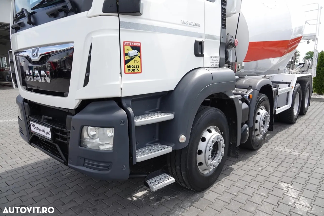 MAN TGS 32.360 / 8X4 / BETONATOR / LIEBHERR CONVERTER / 9 mc / JANTE ALIE / EURO 6 - 6