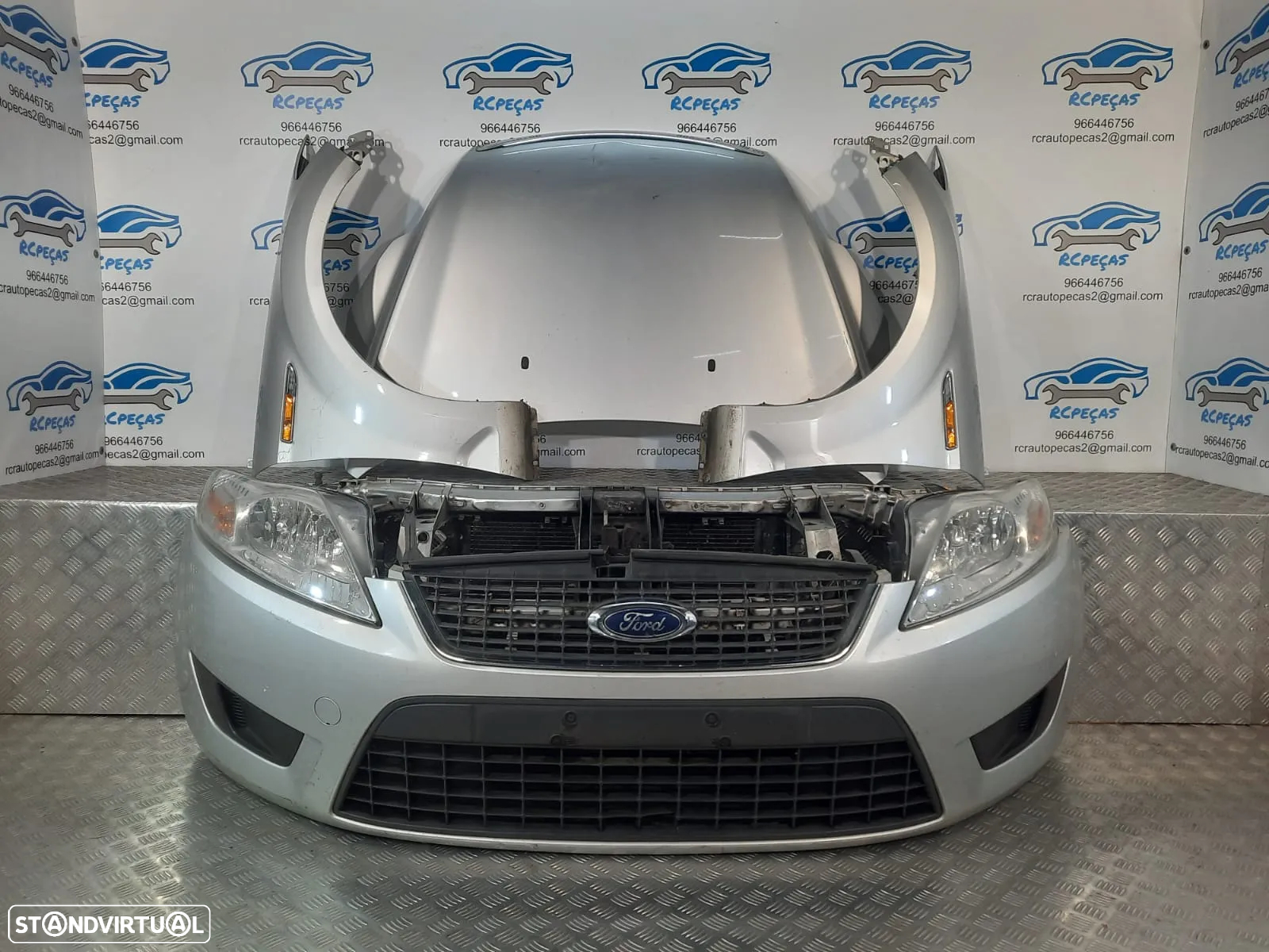 FRENTE COMPLETA FORD MONDEO IV 4 MK4 CAPOT PARACHOQUES GUARDA-LAMAS OTICAS RADIADOR VENTILADOR FRENTE FIBRA REFORÇO - 11