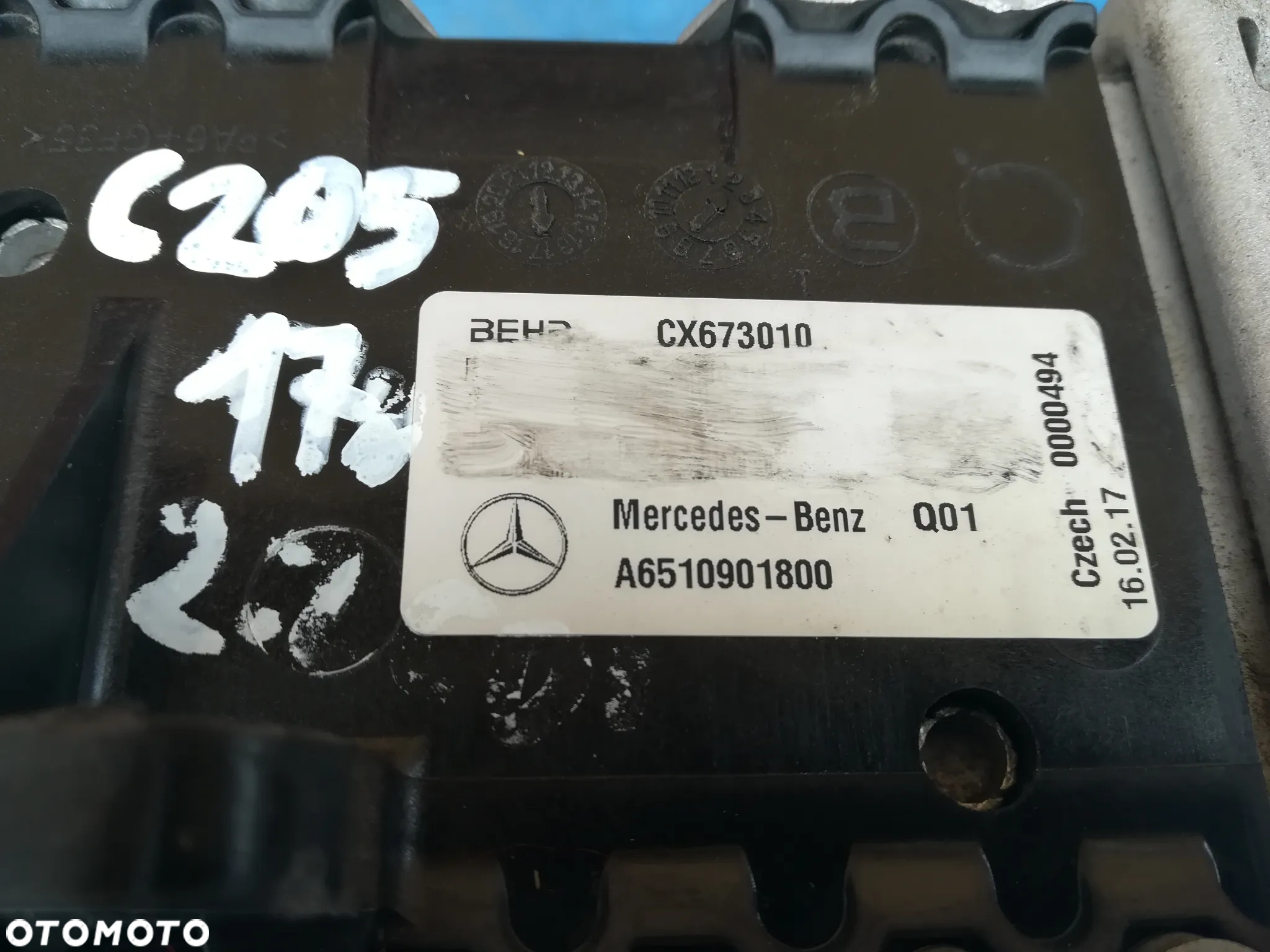 Mercedes W205 2.2 CDI Chłodnica Intercoolera Intercooler A65110901800 - 2