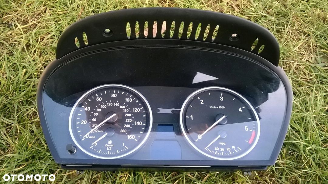 BMW E60 E61 LIFT LICZNIK ZEGARY DIESEL 9168865 - 1