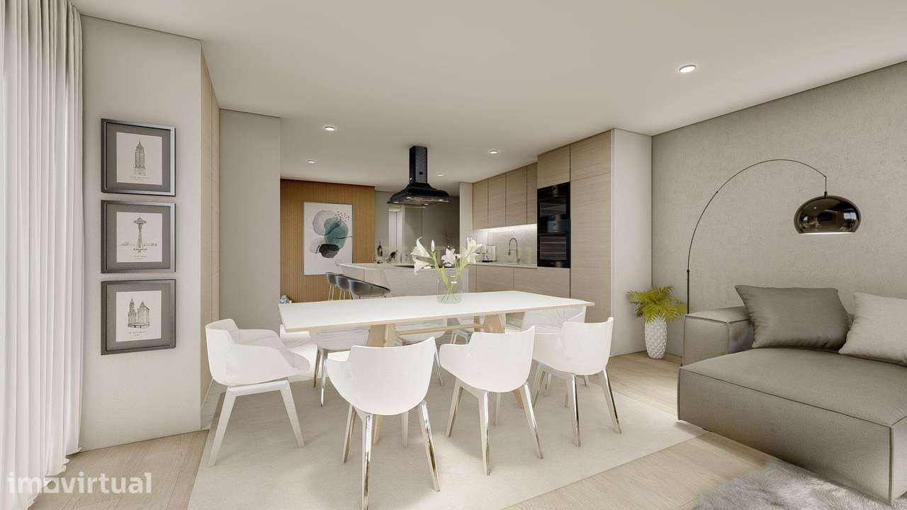 Plessis – Apartamento T3 exclusivo no último piso com terraço e piscin - Grande imagem: 5/33