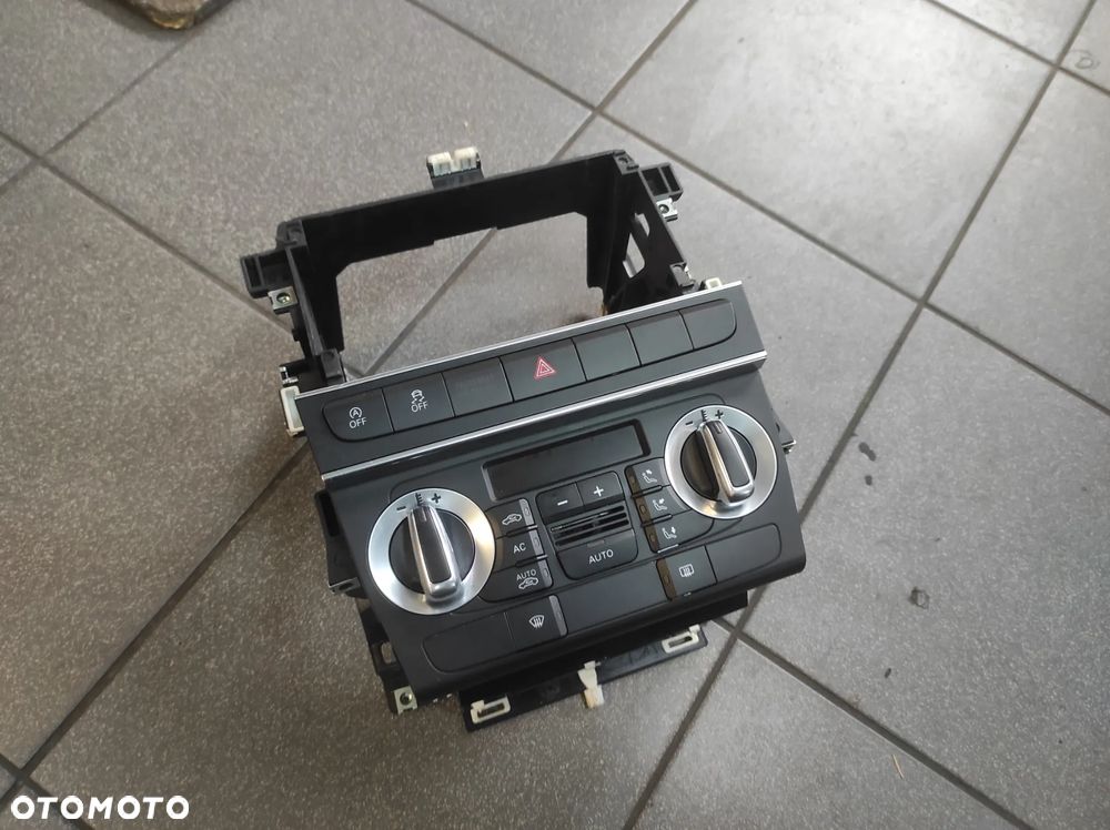 KOSZ RADIO PANEL KLIMATYZACJI RAMKA AUDI A3 8P LIFT 2DIN CLIMATRONIC 8P0 WYSYŁKA !!!! - 1