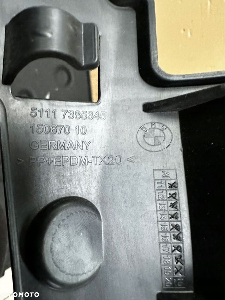 BMW 5 G30 G31 MOCOWANIE ŚLIZG ZDERZAKA LEWY PRZÓD 5111 7385345 - 3