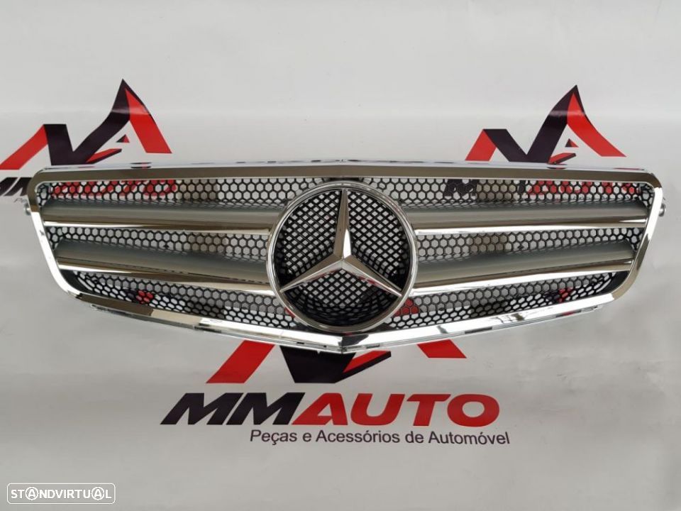 Grelha Mercedes W204 C63 AMG 2 Lâminas Cinza - 1