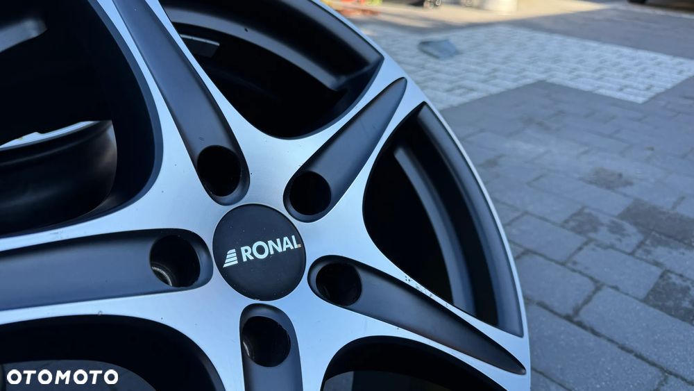 Alufelgi r17 5x112 koła aluminiowe ET35 8J Mercedes Audi Seat VW Skoda felgi Ronal r56 KBA48936 - 8