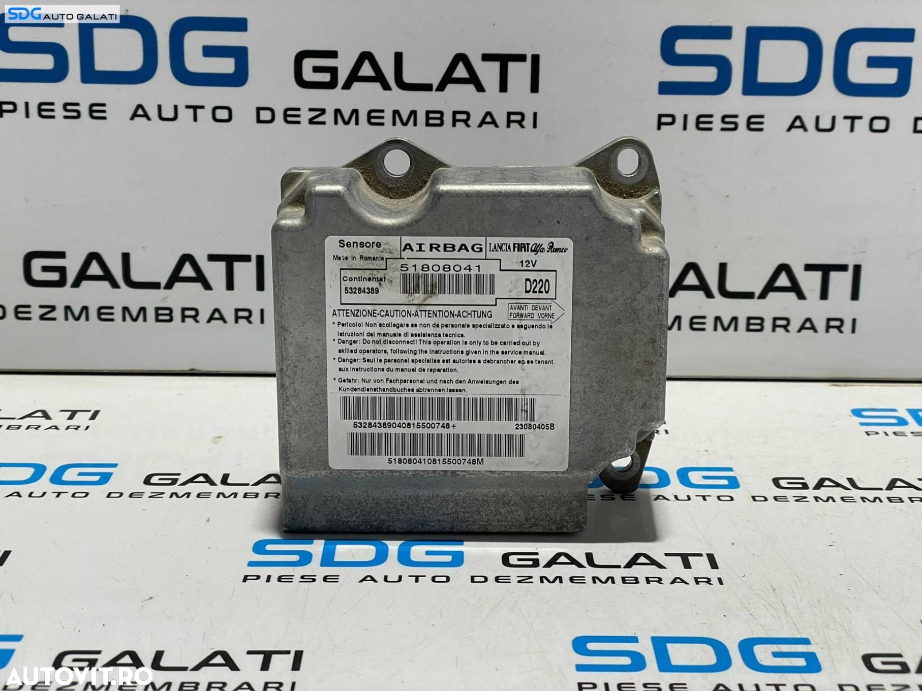 Modul Unitate Calculator Control Airbag Lancia Delta 3 2008 - 2014 Cod 51808041 53284389 [L3004] - 1