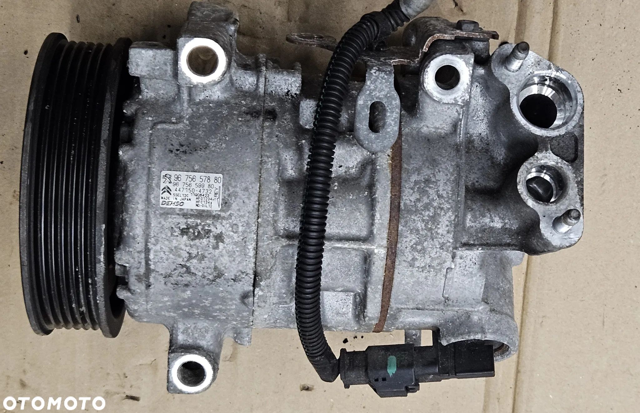 Peugeot 308 T9 Citroen C4 DS4 1.6 THP sprężarka kompresor klimatyzacji 9675657880 768623 447150-3250 - 1