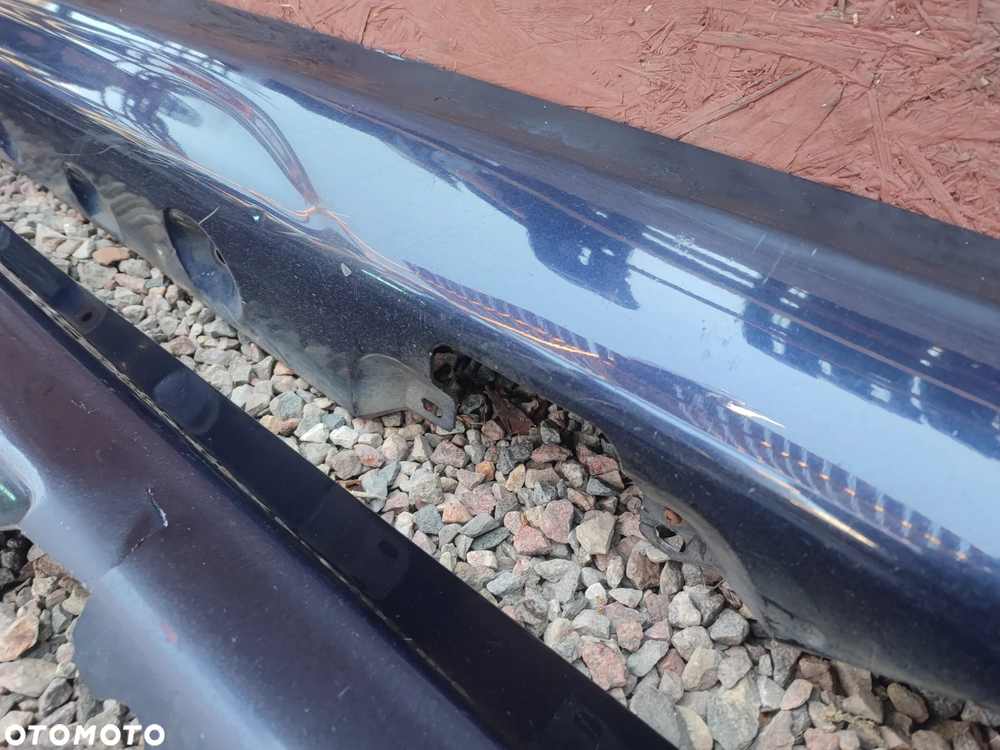 BMW E46 SEDAN / TOURING ORYGINALNE NAKŁADKI NA PROGI M-PAKIET LEWA / PRAWA W KOLORZE orientblau metallic 317/5 O NR. 51 71 0 002 127 / 51 71 0 002 126 OEM W BARDZO DOBRYM STANIE - 9