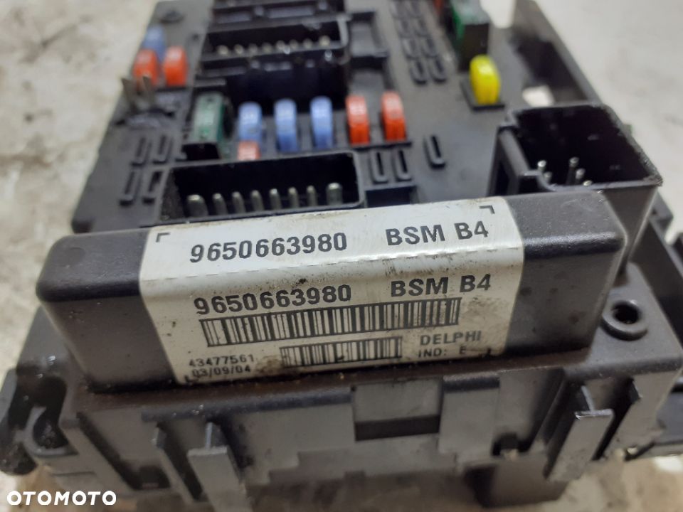 MODUŁ BSM B4 DELPHI PEUGEOT / CITROEN NR: 9650663980 WYSYŁKA! - 3