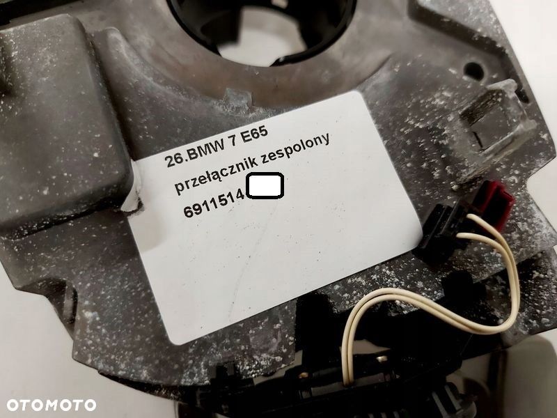 bmw 7 e65 przełącznik zespolony manetki taśma airbag 6911514 - 12